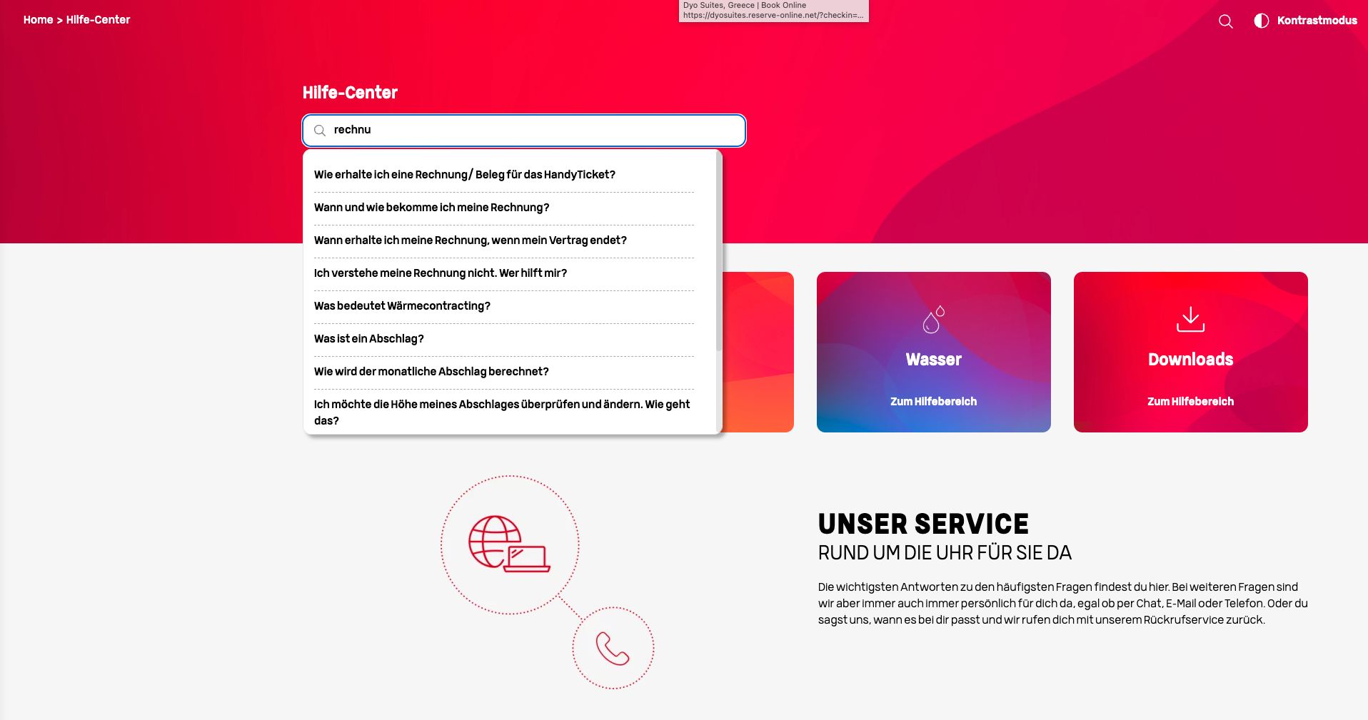 screenshot of Konstanze AI chatbot