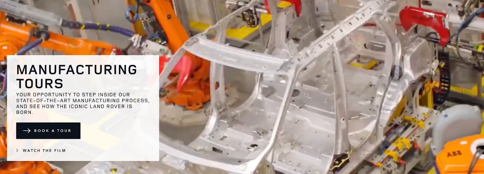 Land rovers manufacturing warehouse tour