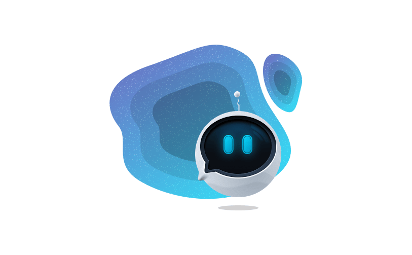 cartoon of a friendly service bot