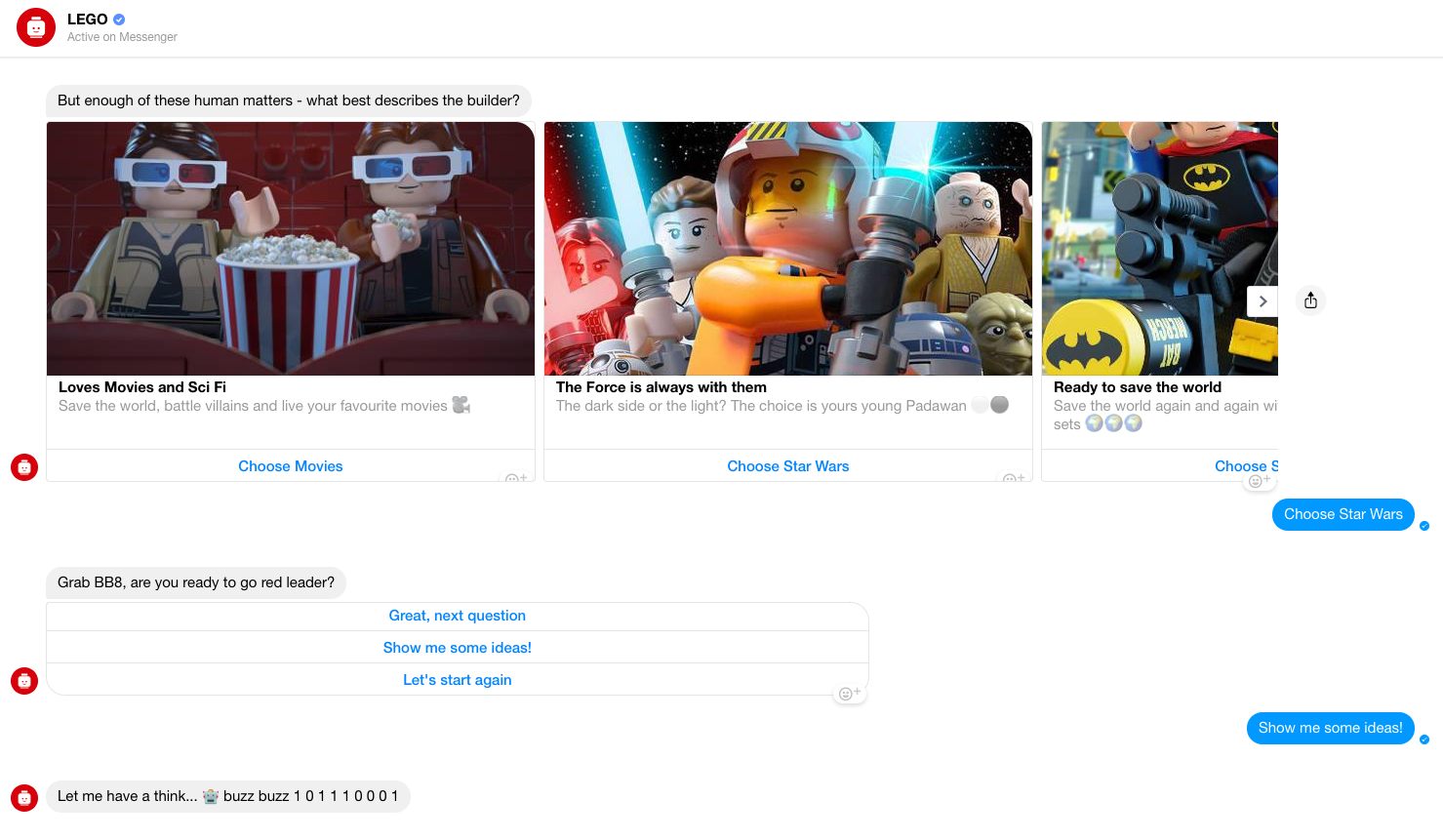 El bot Ralph de Lego en acción