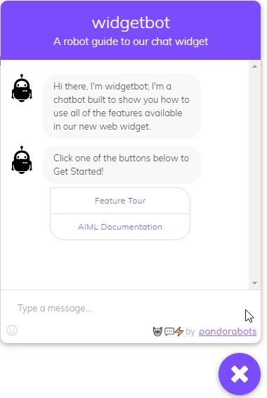 ejemplo de proveedor de chatbot pandorabots