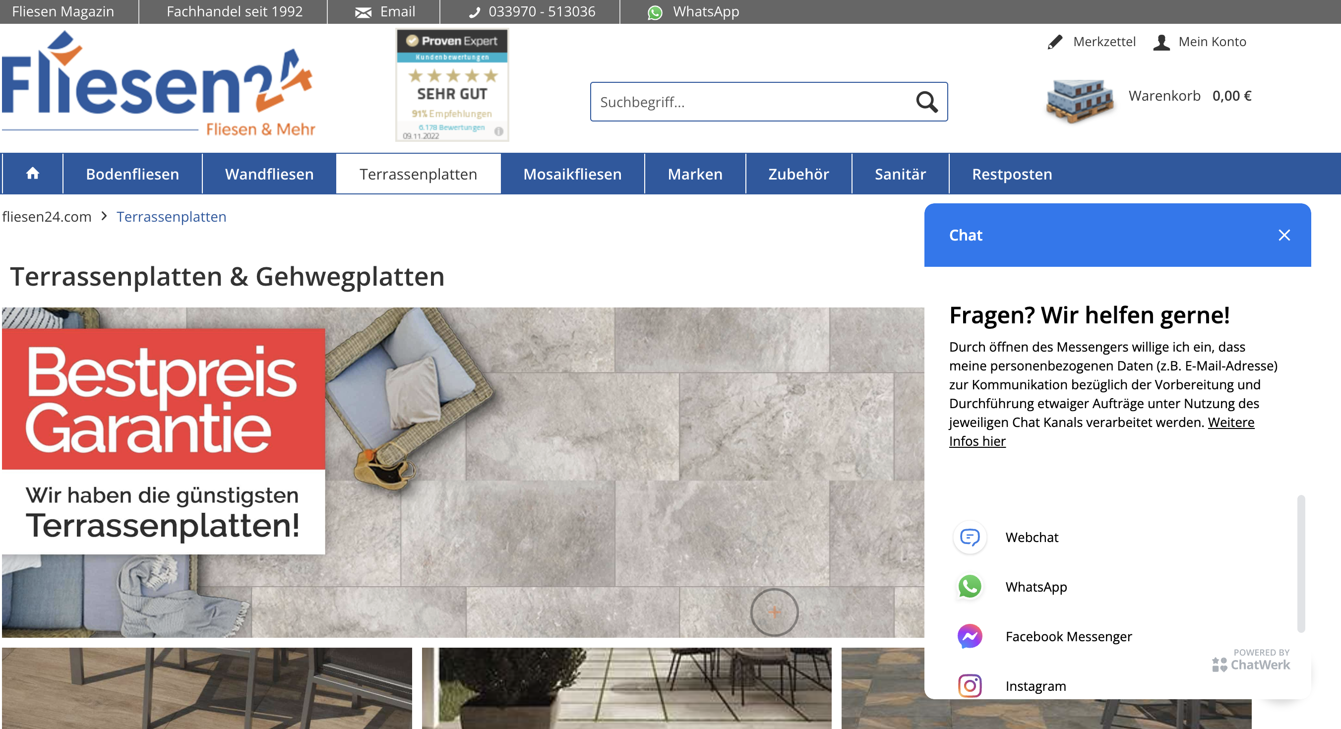 Webchat-Widget von ChatWerk