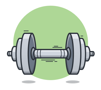 A dumbell.