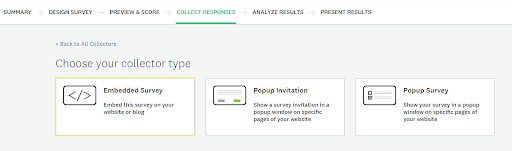 SurveyMonkey's Website Collector