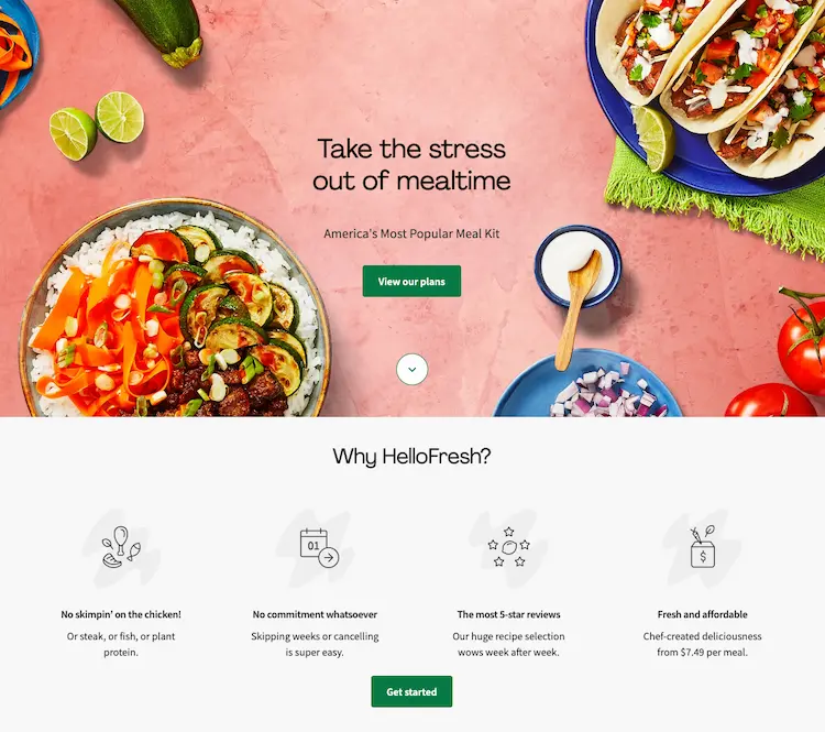 Hello Fresh's customer centric marketing language