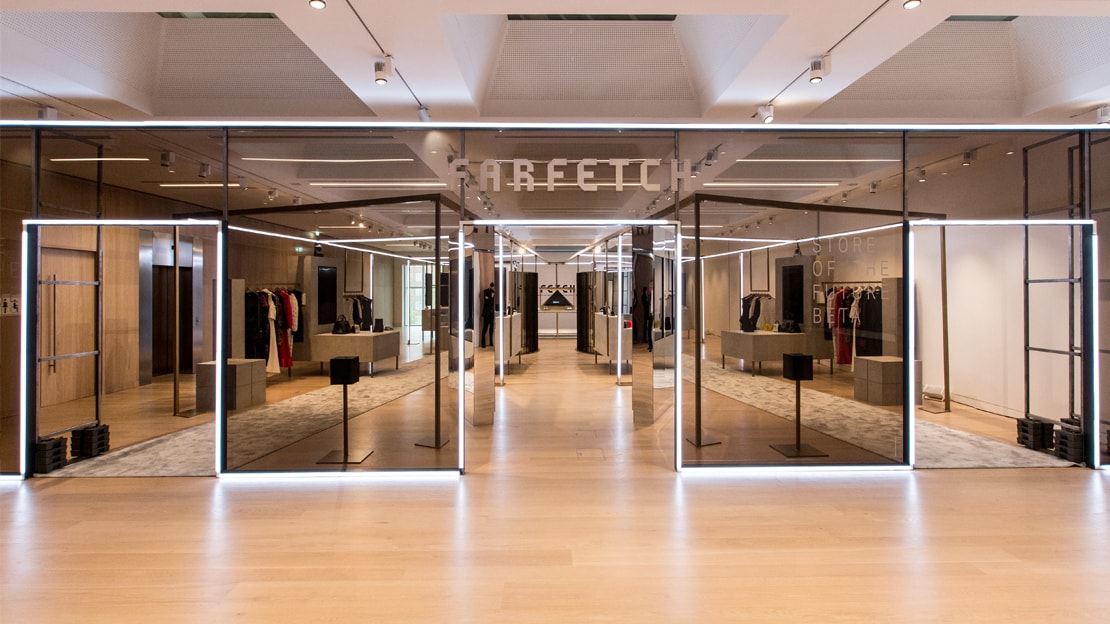 Picture of a Farfetch store.