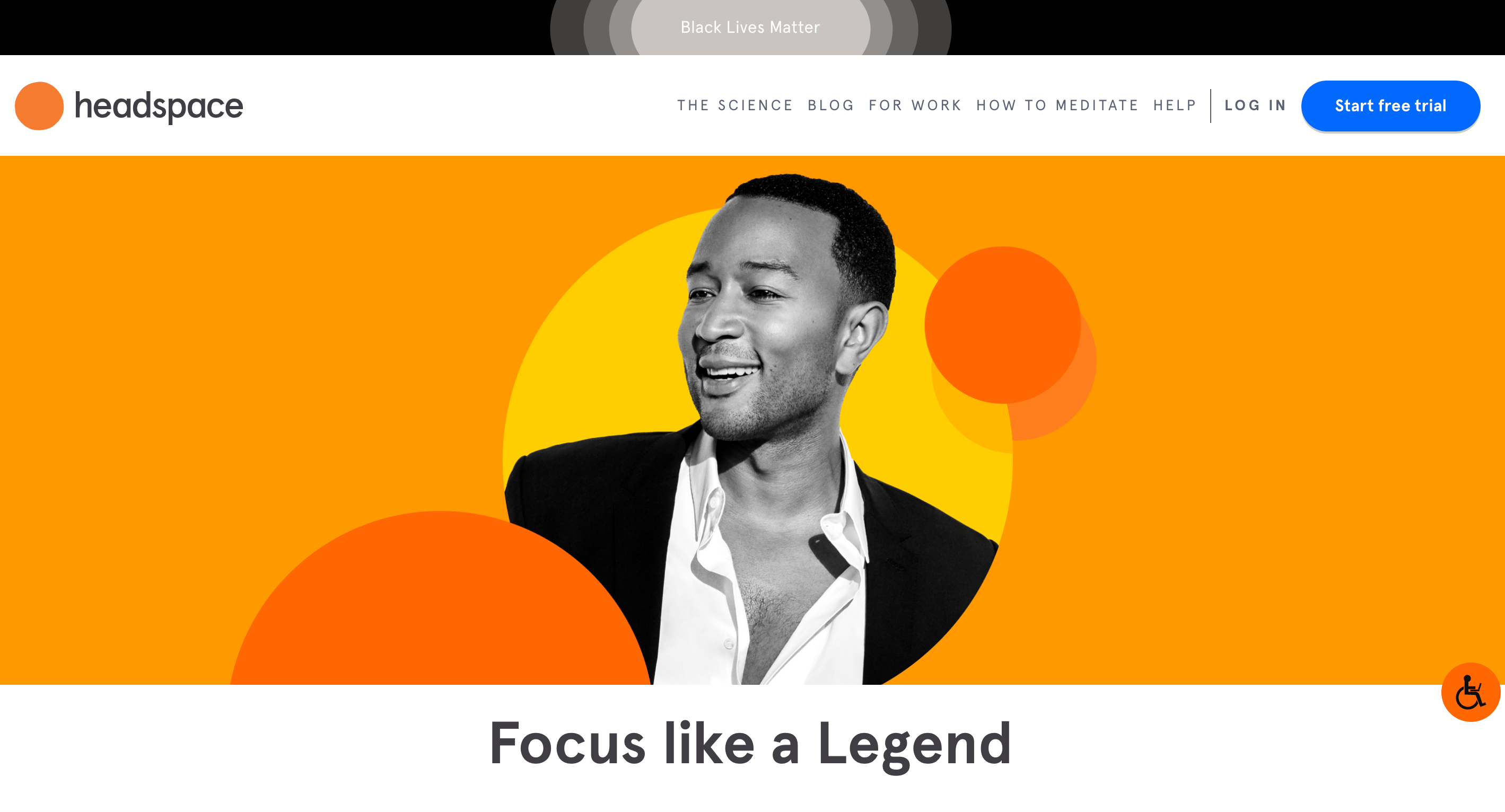 The Headspace website.