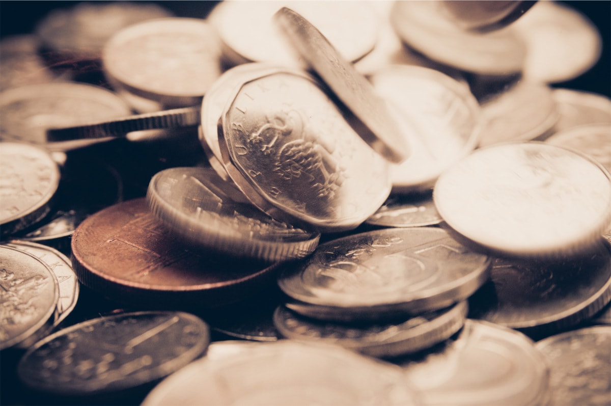 photograph picture of coins