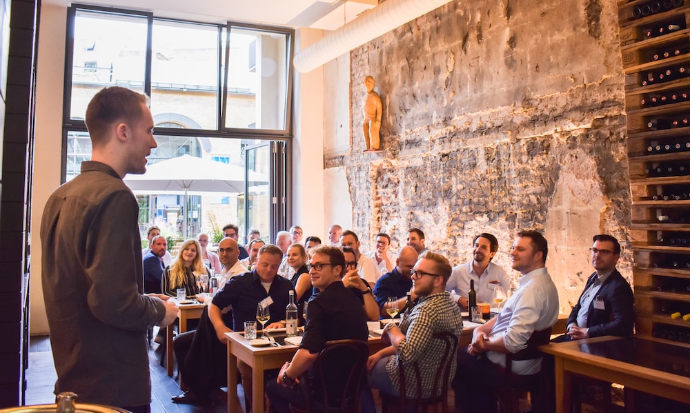 a photo from Userlike's last customer dialogue dinner