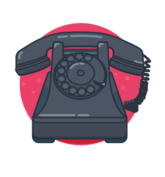 An old-school phone.