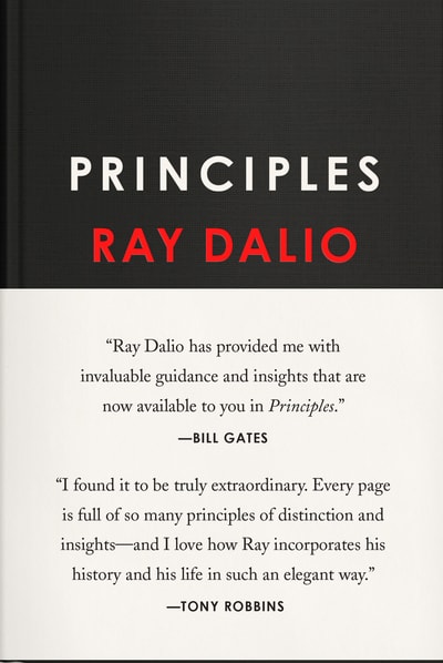 Book cover of Dalio's Principles.