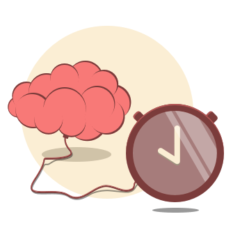 Un diseño de un reloj conectado al cerebro.