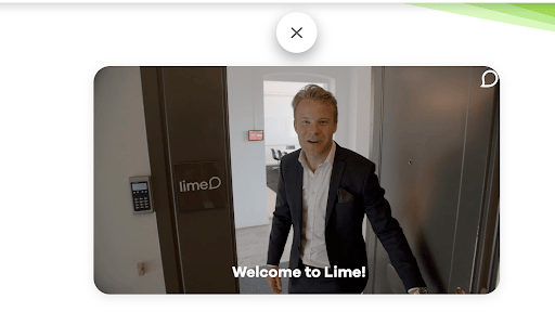 Über-uns-Seite von Lime