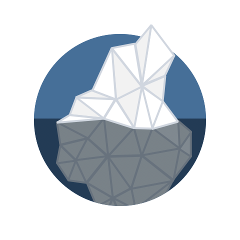 cartoon of an iceberg