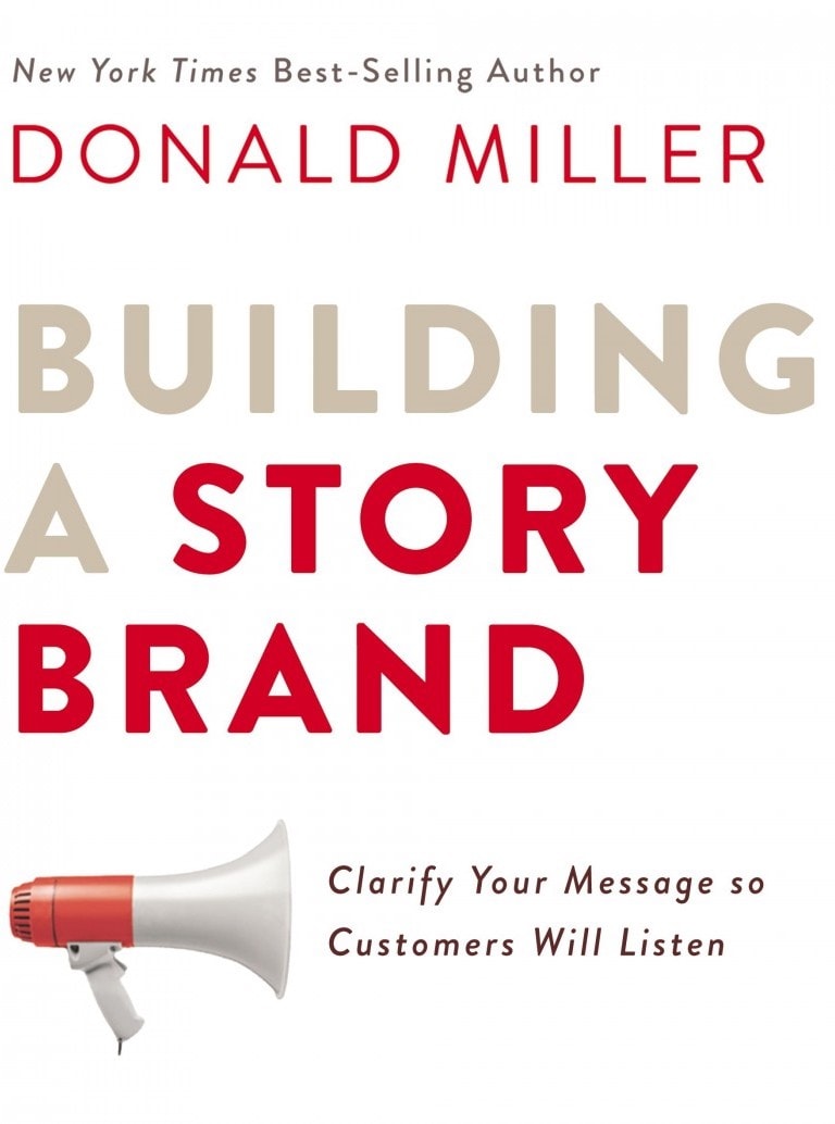 Book cover of building a storybrand.