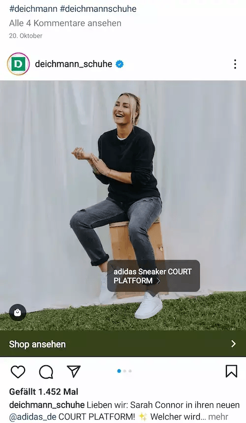 Deichmann Werbung Influencer Instagram