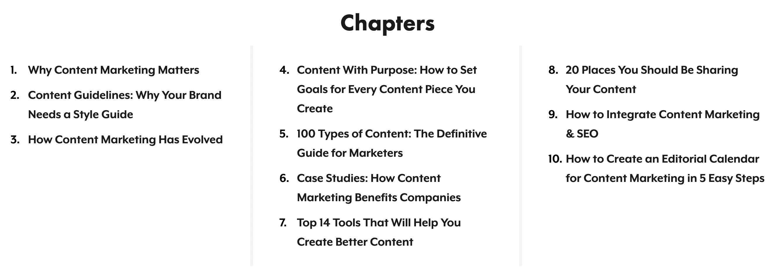 screenshot of the content marketing ebook
