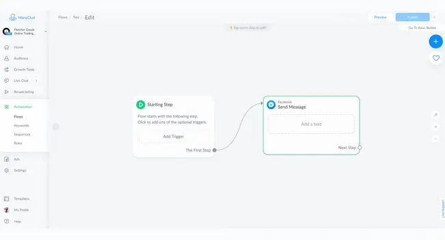 Manychats Chatbot-Baukasten