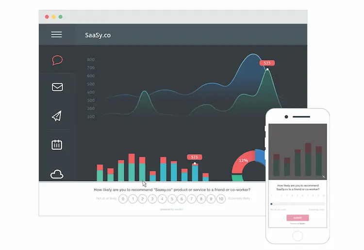 Wooltric's tool, which allows the measuring of customer satisfaction with minimal disruption of the users