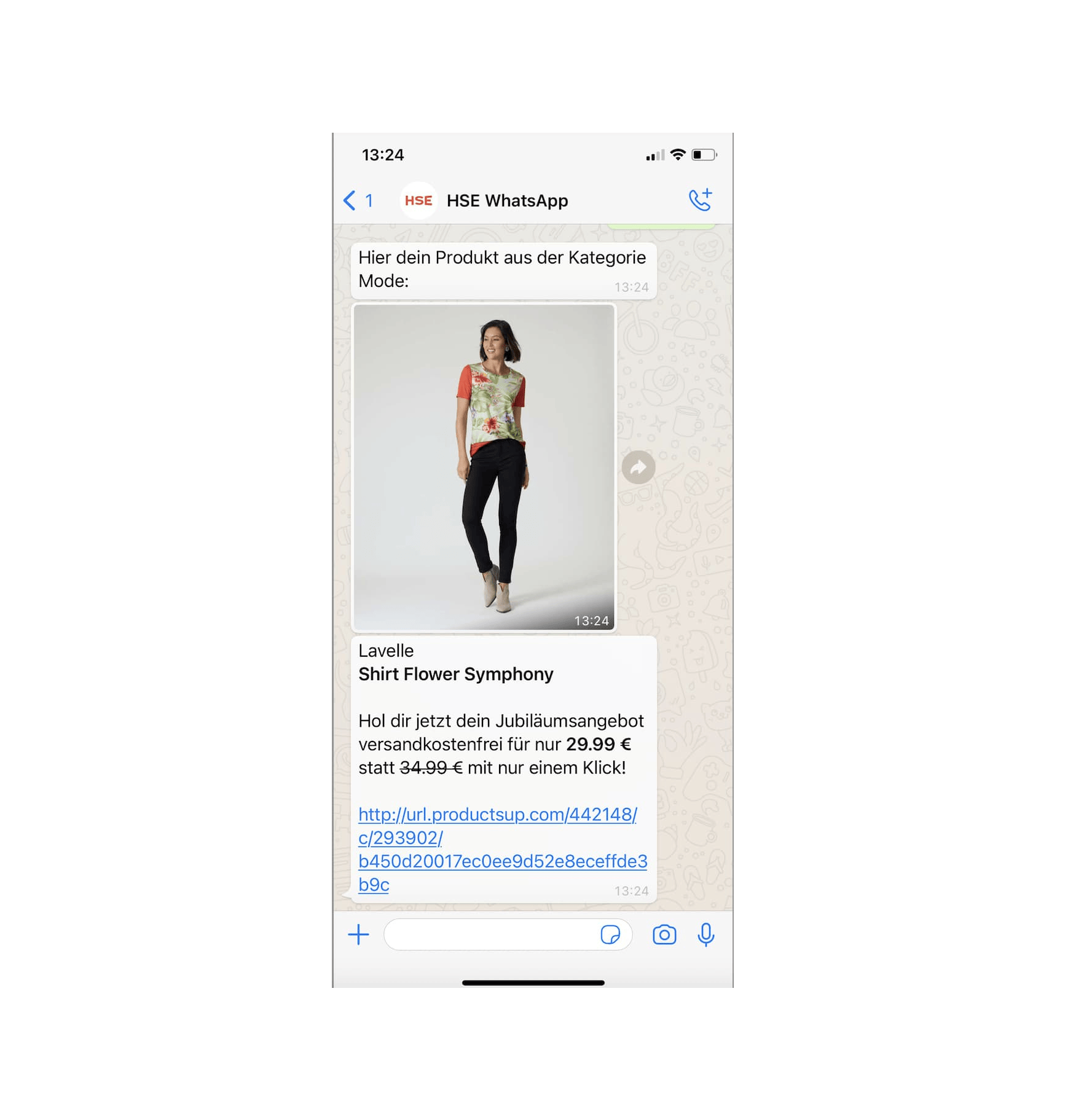 Mobile Screenshot von WhatsApp Messenger Marketing von HSE Online-Shoppingkanal
