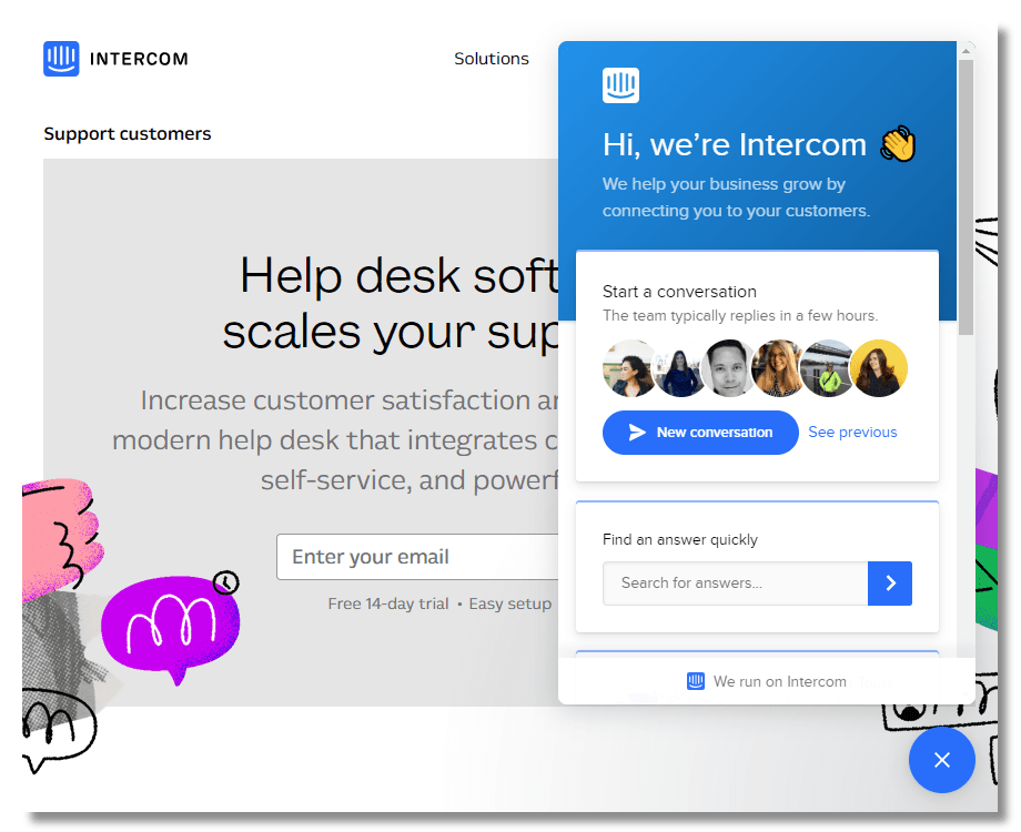  Intercom chat en vivo plugin de WordPress