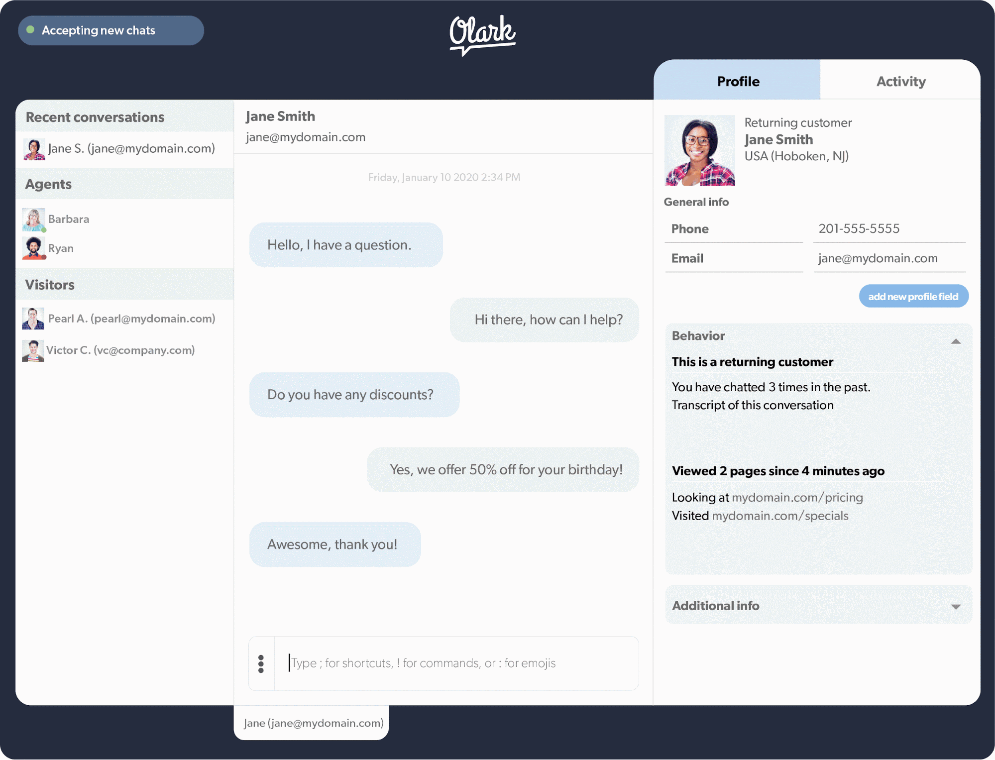 Olark Chat
