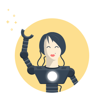 Ilustración de robot de servicio