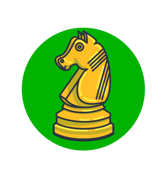 A horse chess piece.
