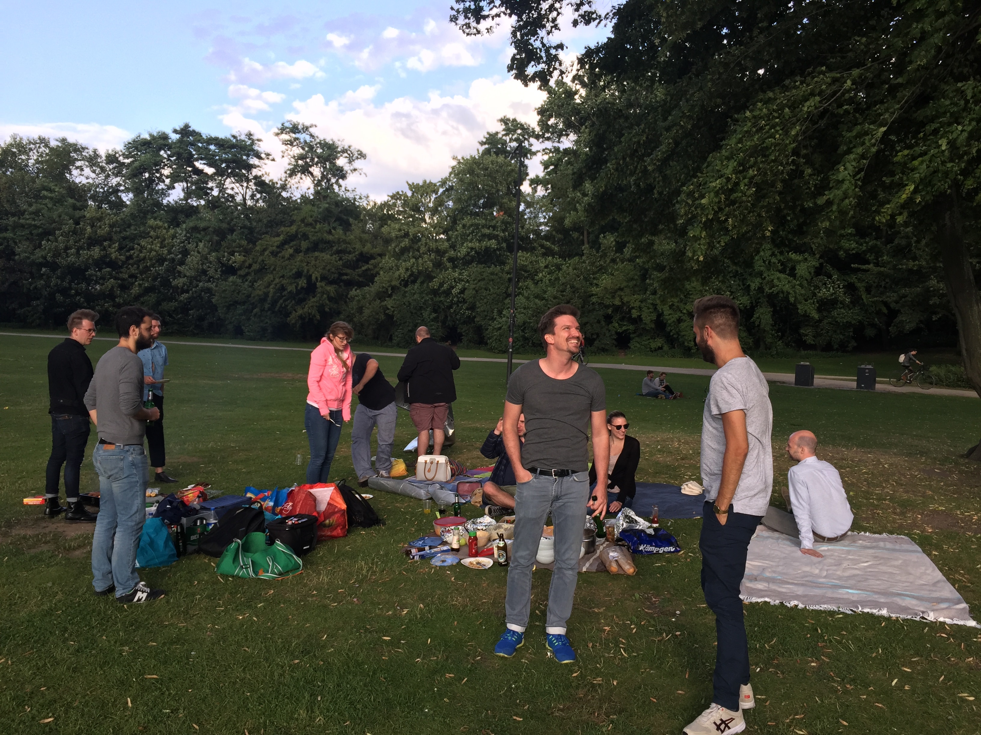 My Userlike colleagues at a summer barbecue.