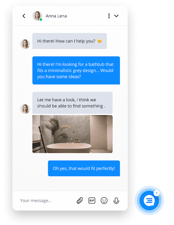 Userlike website messenger