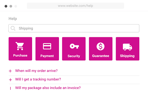 Screenshot of OMQ's knowledge database.