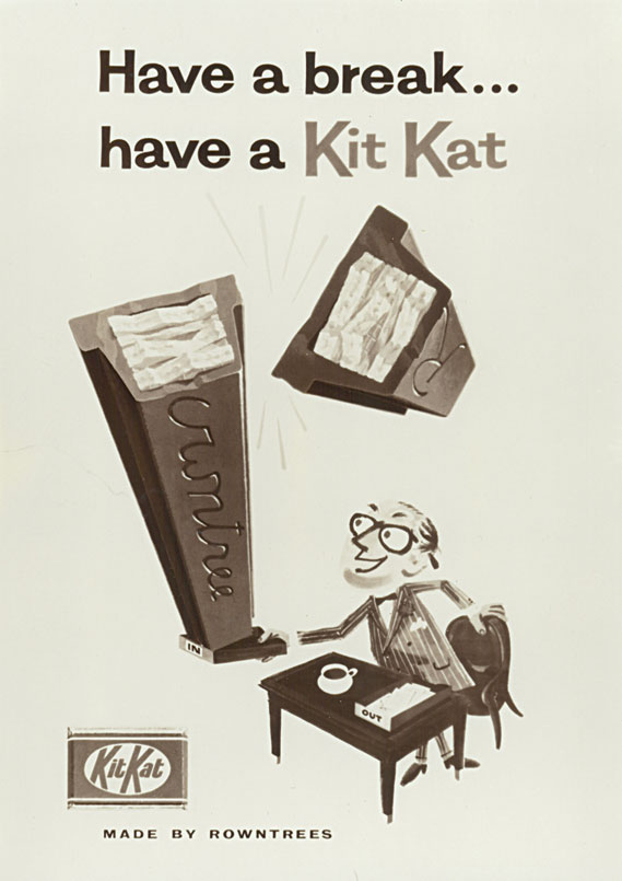 KitKat “Have a break” advertising poster from the late 1950s