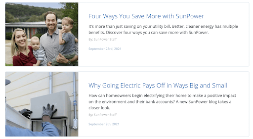 Solar energy blog posts