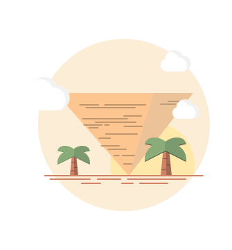 The inverted pyramid, symbolizing internal customer service.
