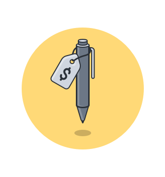 Grafische Visualisierung eines Stifts