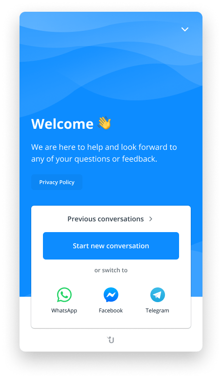 Userlike’s website chat window