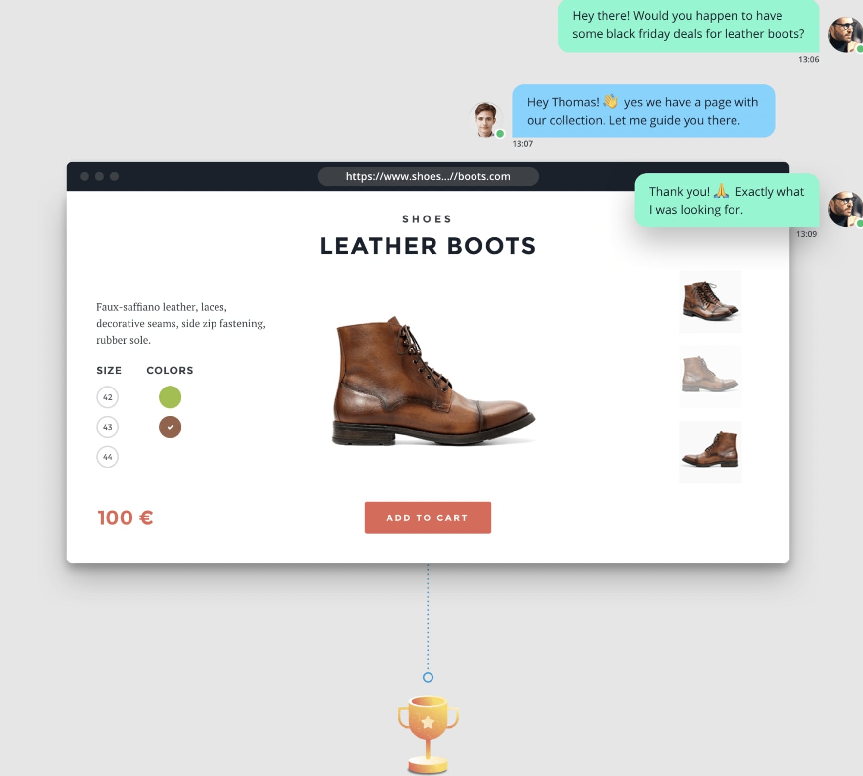 Userlike on-page guidance