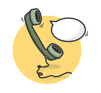 Old-fashioned phone.