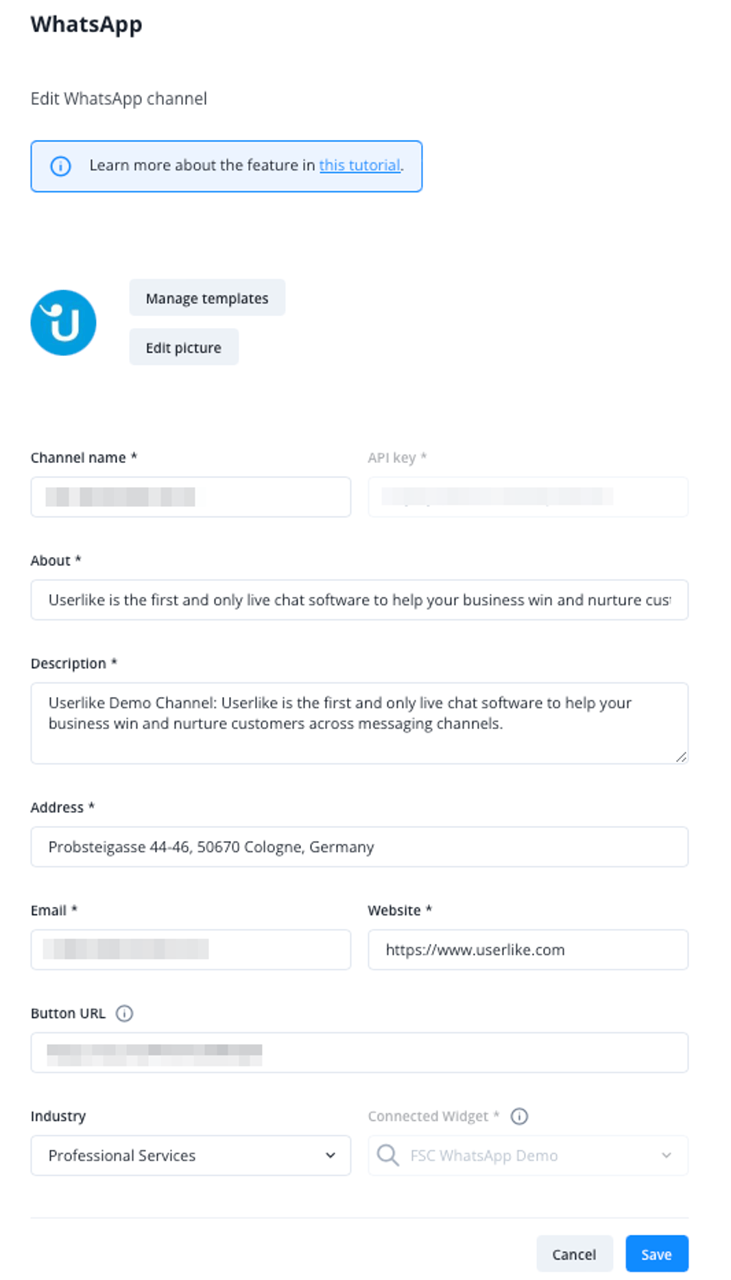 360dialog Popup-Fenster, um den Partner-Zugriff zu genehmigen