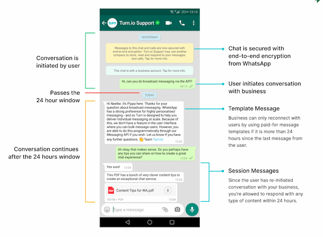 infographic of messaging support in the adoption curve, a major customer service trend