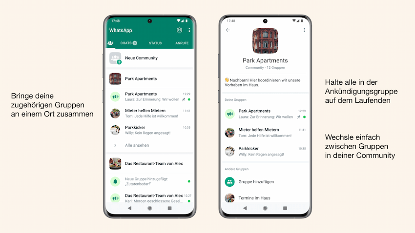 iNeues WhatsApp-Gruppen-Feature