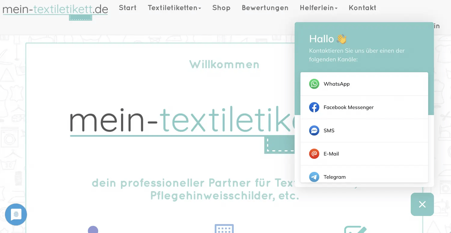 Webchat-Widget von Superchat