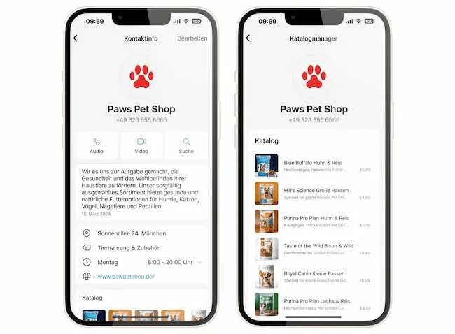 WhatsApp-Katalog-Beispiel