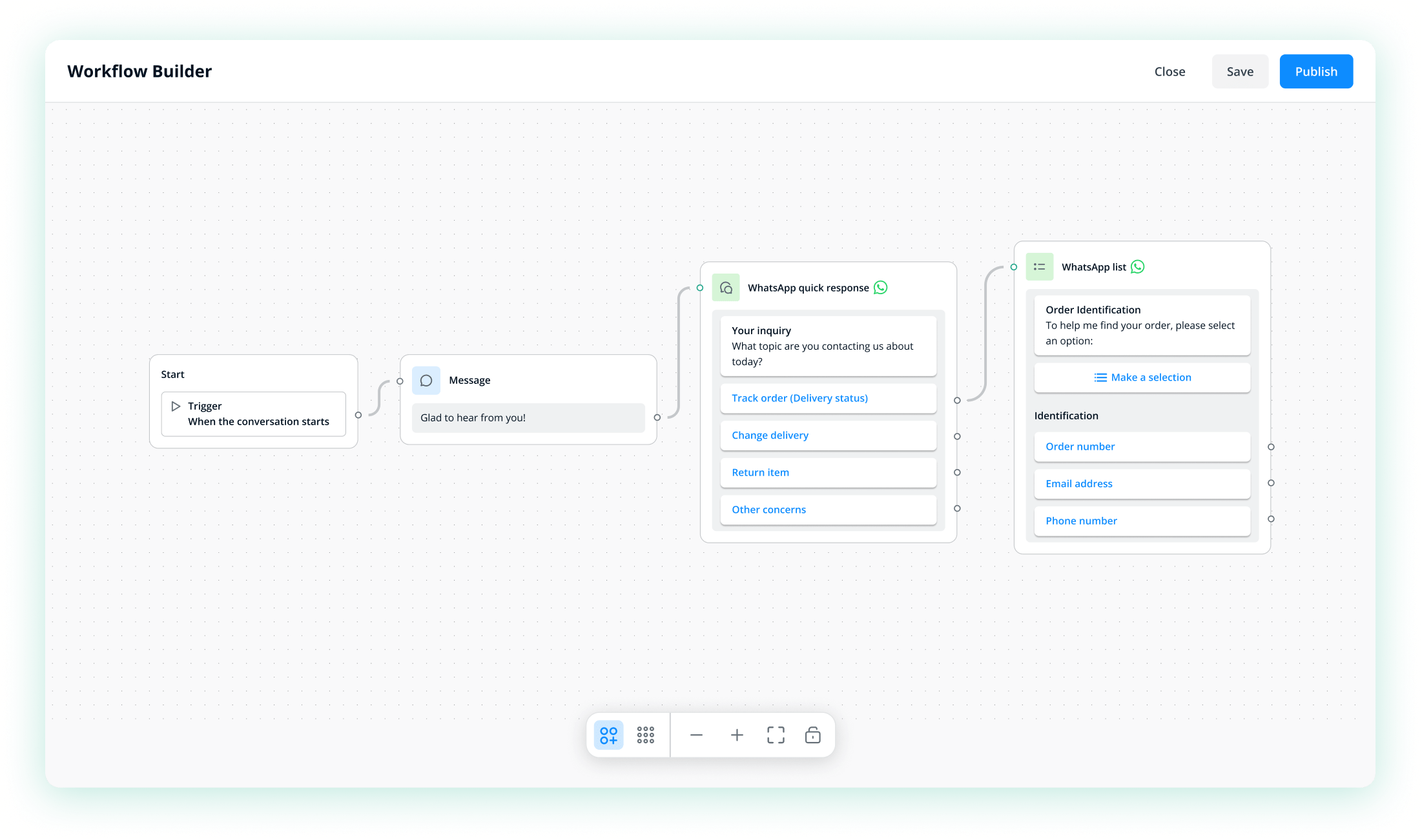 A screenshot showcasing chat interface design elements, likely demonstrating a live chat or AI chatbot feature.