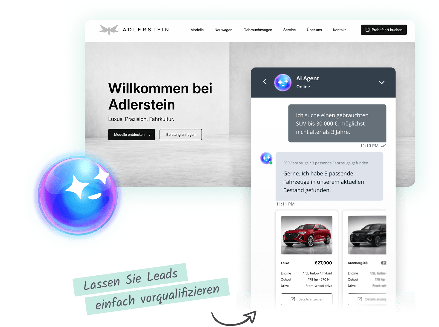 Lime Connect live chat and AI chatbot interface showcasing seamless integration and real-time customer support capabilities.