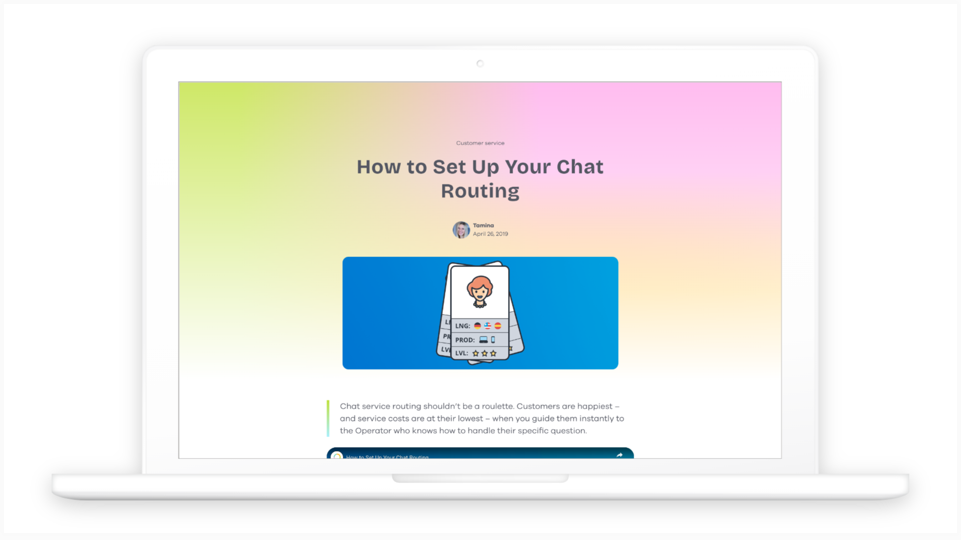 Easy guide to setting up chat routing - Lime Connect