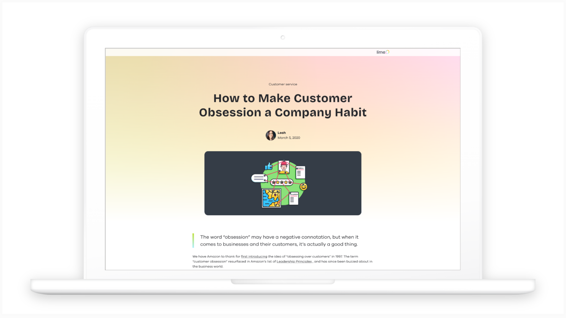 Let customers be the center of your business - Lime Connect