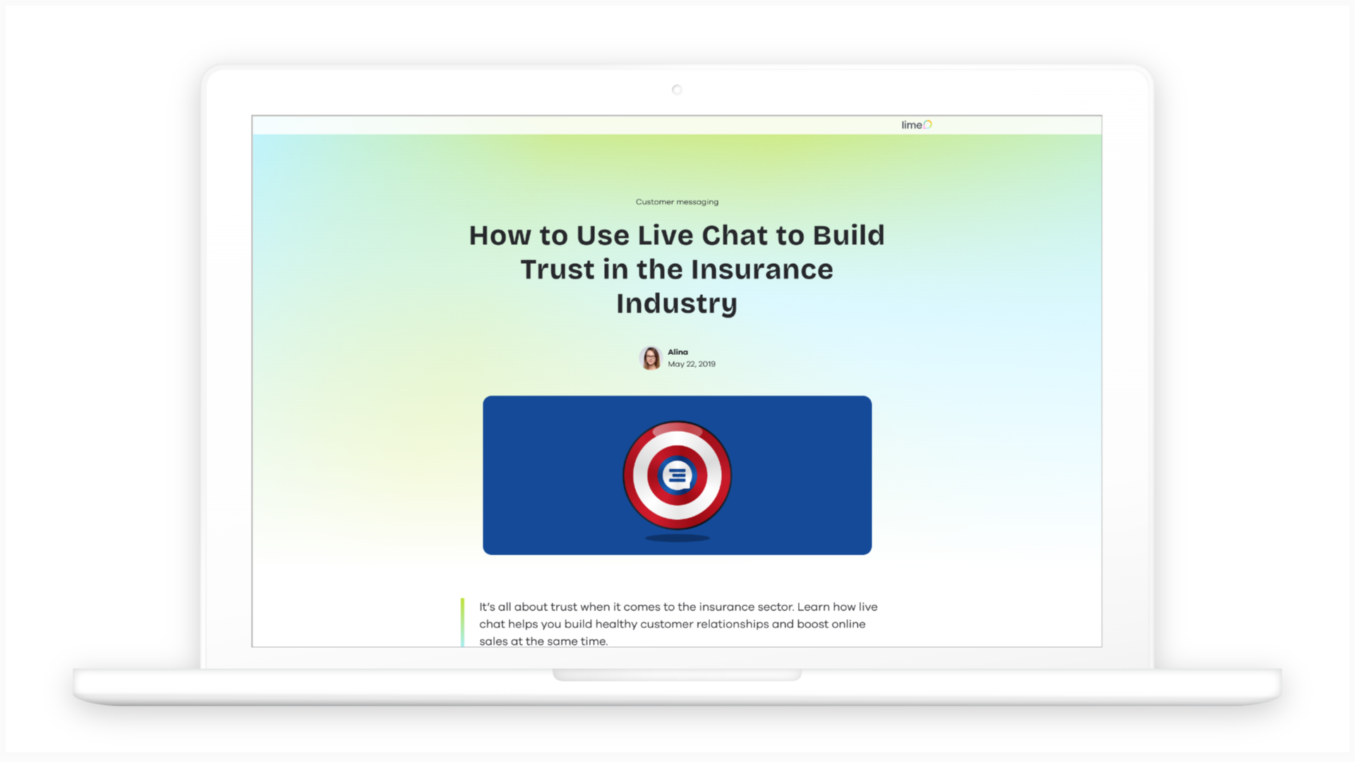 Build trust with Live Chat in the insurance sector - Lime Connect