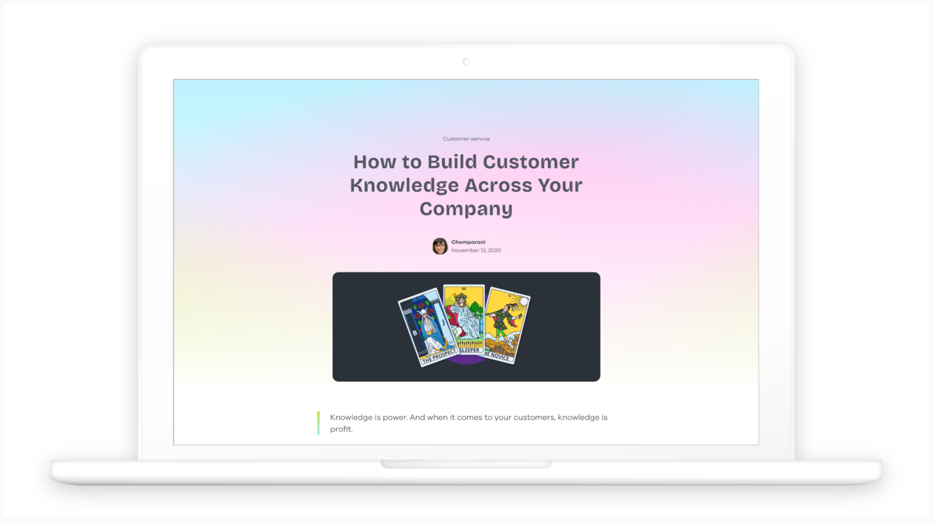 Building customer knowledge across your company - Lime Connect