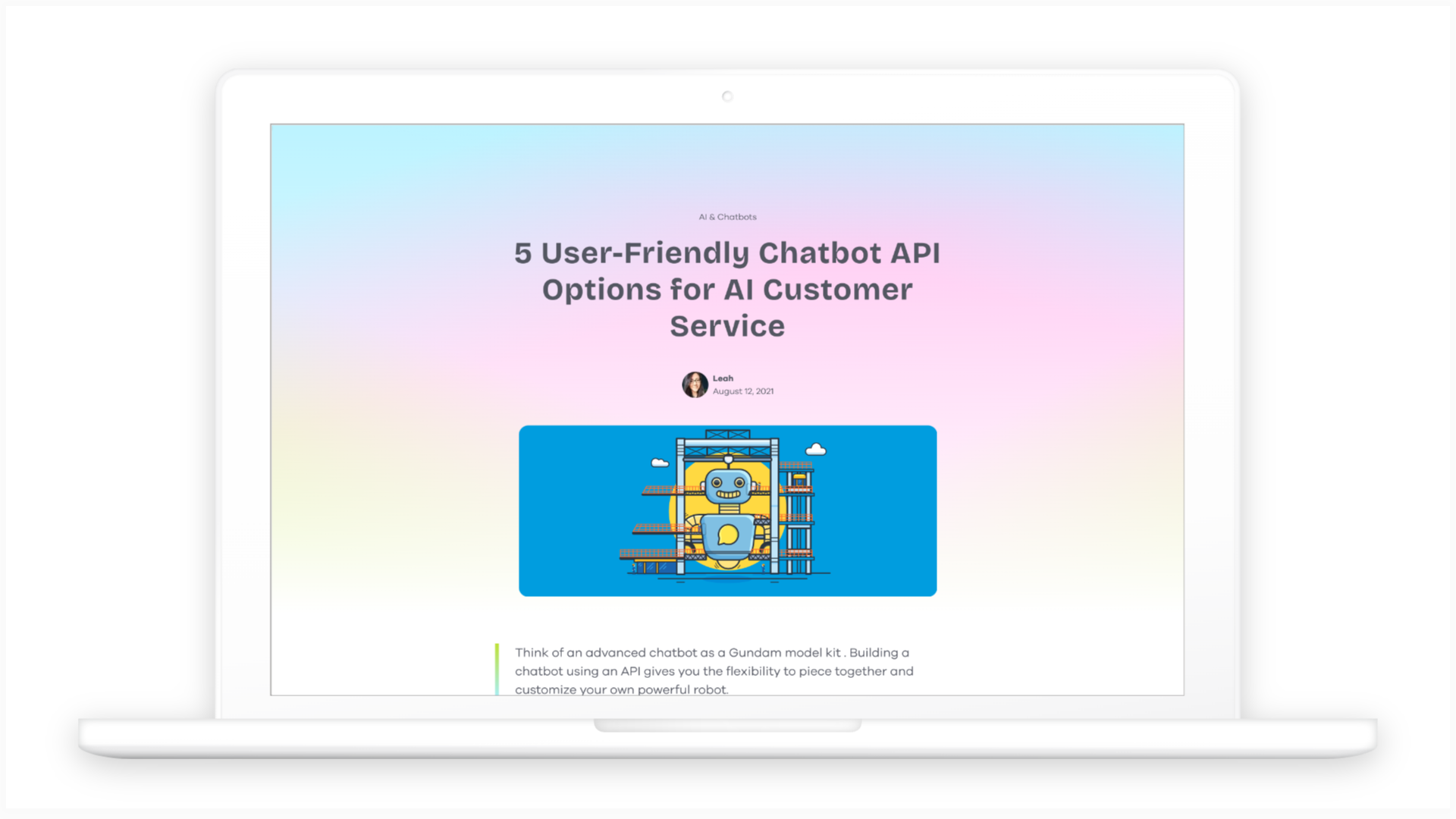 Api Chatbot 5 chatbot API options for AI customer service - Lime Connect